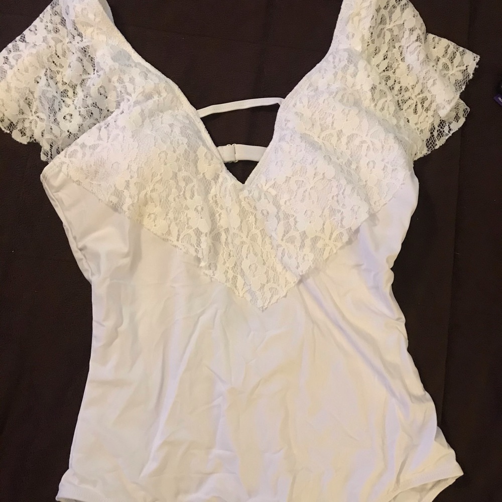 Beautiful White One Piece Suit